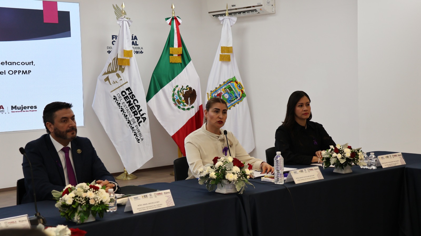 Fiscal Idamis Pastor Betancourt durante la presentación del informe